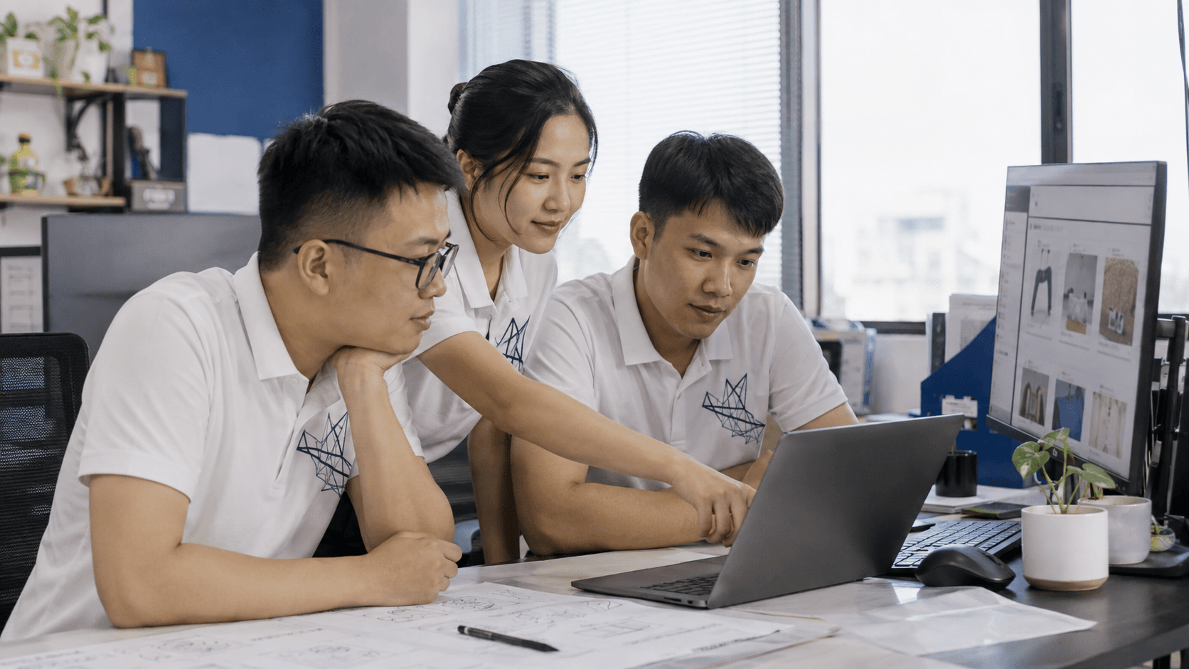 Đội ngũ Công Thiên cùng rà soát tính năng website bán hàng trên máy tính